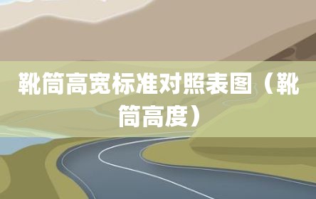 靴筒高宽标准对照表图（靴筒高度）