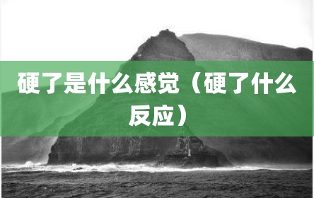 硬了是什么感觉（硬了什么反应）