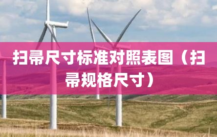 扫帚尺寸标准对照表图（扫帚规格尺寸）