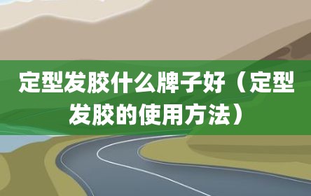 定型发胶什么牌子好（定型发胶的使用方法）