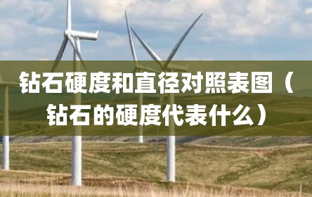 钻石硬度和直径对照表图（钻石的硬度代表什么）