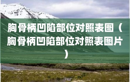 胸骨柄凹陷部位对照表图（胸骨柄凹陷部位对照表图片）