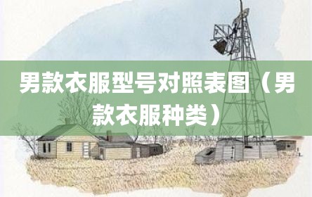 男款衣服型号对照表图（男款衣服种类）