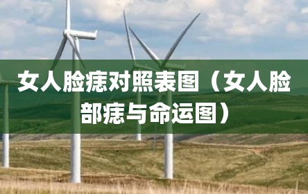女人脸痣对照表图（女人脸部痣与命运图）