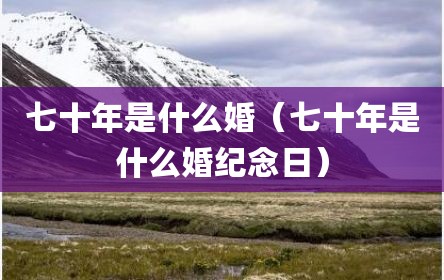 七十年是什么婚（七十年是什么婚纪念日）