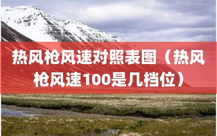 热风枪风速对照表图（热风枪风速100是几档位）