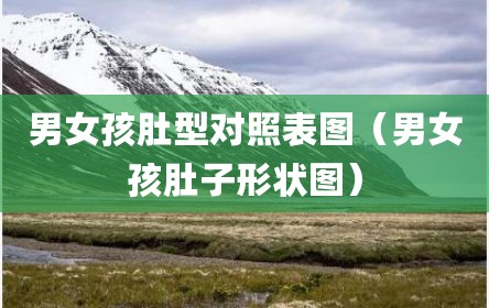 男女孩肚型对照表图（男女孩肚子形状图）