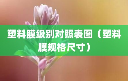 塑料膜级别对照表图（塑料膜规格尺寸）