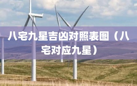 八宅九星吉凶对照表图（八宅对应九星）