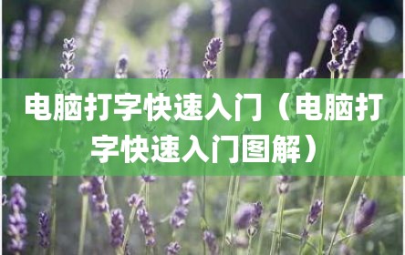 电脑打字快速入门（电脑打字快速入门图解）