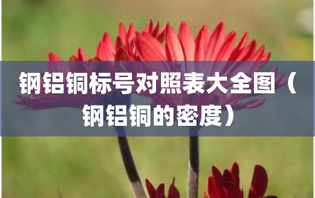 钢铝铜标号对照表大全图（钢铝铜的密度）