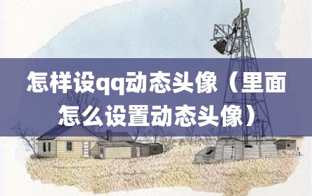 怎样设qq动态头像（里面怎么设置动态头像）