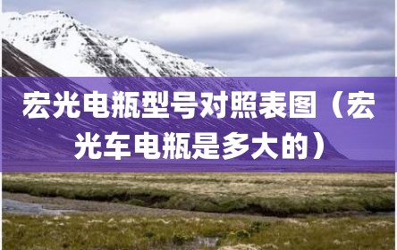宏光电瓶型号对照表图（宏光车电瓶是多大的）