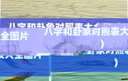 八字和卦象对照表大全图（八字和卦象对照表大全图片）