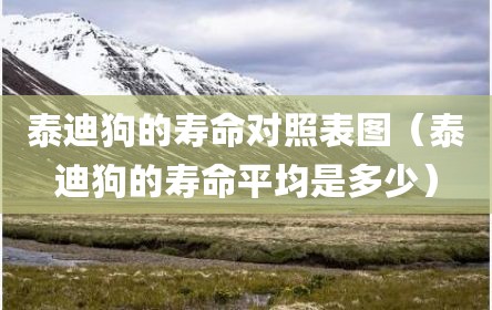 泰迪狗的寿命对照表图（泰迪狗的寿命平均是多少）