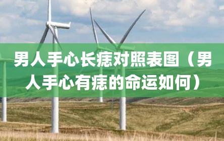 男人手心长痣对照表图（男人手心有痣的命运如何）