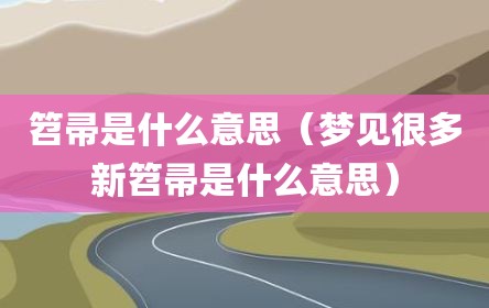 笤帚是什么意思（梦见很多新笤帚是什么意思）