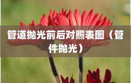 管道抛光前后对照表图（管件抛光）