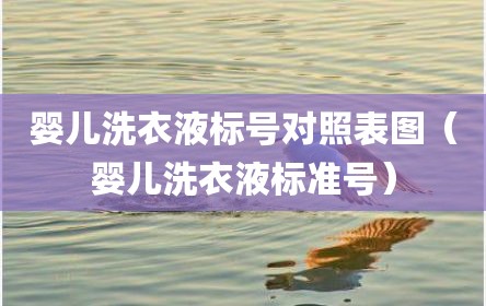 婴儿洗衣液标号对照表图（婴儿洗衣液标准号）