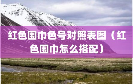 红色围巾色号对照表图（红色围巾怎么搭配）