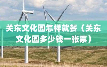 关东文化园怎样就餐（关东文化园多少钱一张票）