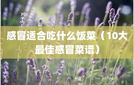 感冒适合吃什么饭菜（10大最佳感冒菜谱）