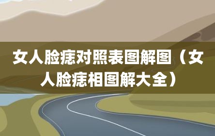 女人脸痣对照表图解图（女人脸痣相图解大全）