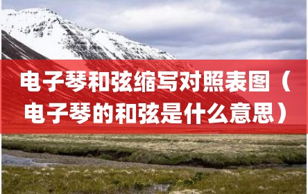 电子琴和弦缩写对照表图（电子琴的和弦是什么意思）