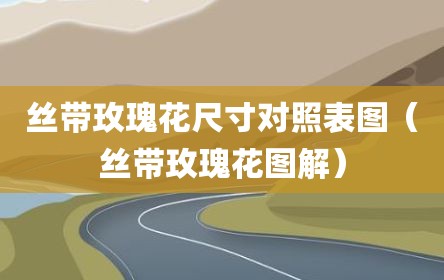丝带玫瑰花尺寸对照表图（丝带玫瑰花图解）