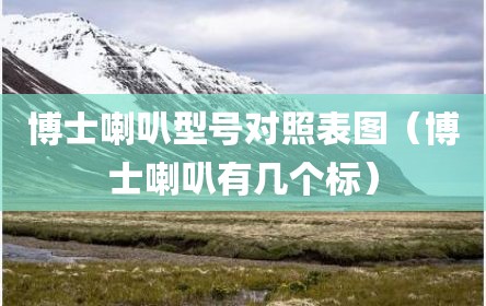 博士喇叭型号对照表图（博士喇叭有几个标）