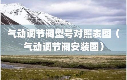 气动调节阀型号对照表图（气动调节阀安装图）
