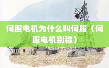伺服电机为什么叫伺服（伺服电机别称）