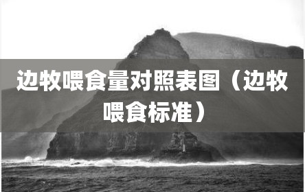 边牧喂食量对照表图（边牧喂食标准）