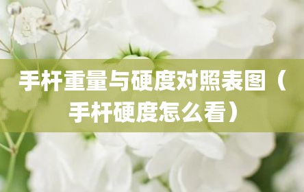 手杆重量与硬度对照表图（手杆硬度怎么看）
