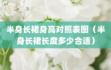 半身长裙身高对照表图（半身长裙长度多少合适）