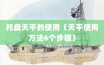 托盘天平的使用（天平使用方法6个步骤）