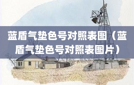 蓝盾气垫色号对照表图（蓝盾气垫色号对照表图片）