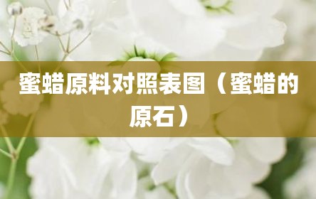 蜜蜡原料对照表图（蜜蜡的原石）