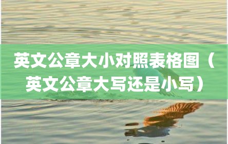 英文公章大小对照表格图（英文公章大写还是小写）