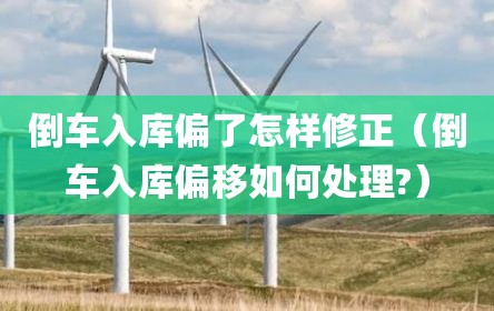倒车入库偏了怎样修正（倒车入库偏移如何处理?）
