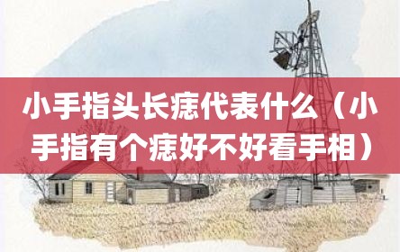 小手指头长痣代表什么（小手指有个痣好不好看手相）
