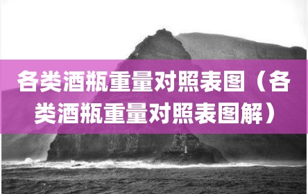 各类酒瓶重量对照表图（各类酒瓶重量对照表图解）