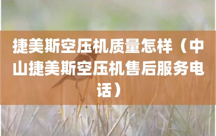 捷美斯空压机质量怎样（中山捷美斯空压机售后服务电话）