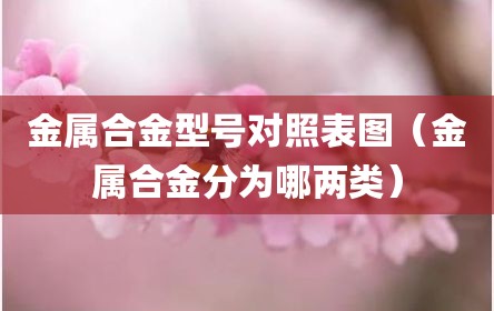 金属合金型号对照表图（金属合金分为哪两类）