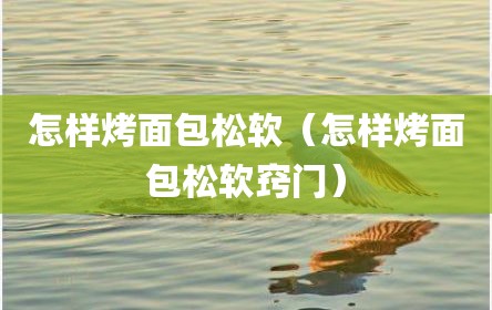 怎样烤面包松软（怎样烤面包松软窍门）