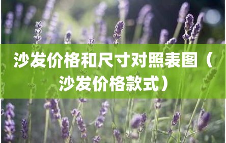沙发价格和尺寸对照表图（沙发价格款式）