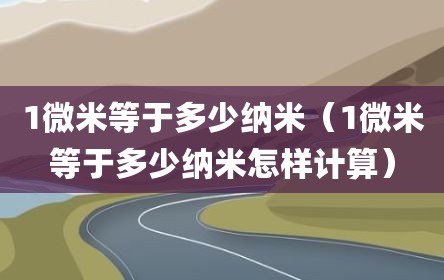1微米等于多少纳米（1微米等于多少纳米怎样计算）