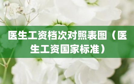 医生工资档次对照表图（医生工资国家标准）