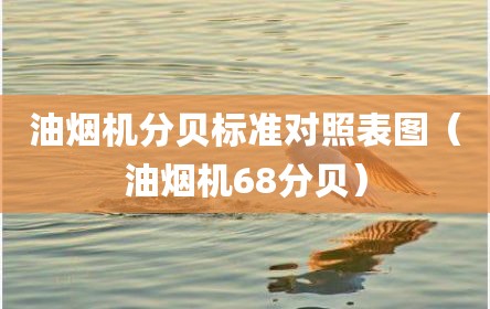 油烟机分贝标准对照表图（油烟机68分贝）