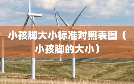 小孩脚大小标准对照表图（小孩脚的大小）